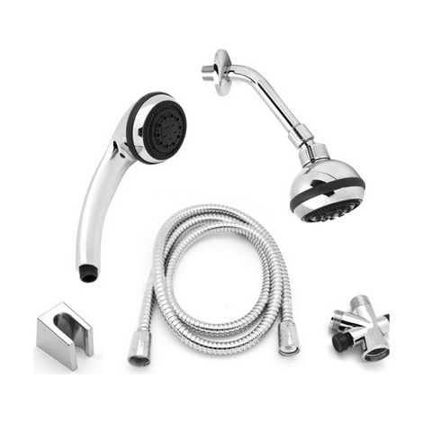 KIT DOCCETTA + SOFFIONE MODELLO 13502- Cromo- DH- pezzi 1 (1/2)