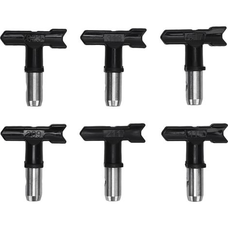 Ensemble de buses de pulvérisation sans air 209 211 313 415 517 623 : embouts pour pistolet à peinture sans air pour la décoration intérieure et la finition industrielle. (1/5)