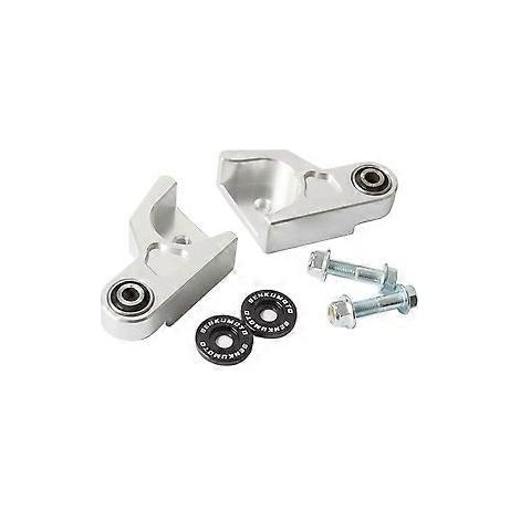 Kit de biellettes d'abaissement de suspension arrière de moto argenté (1/5)