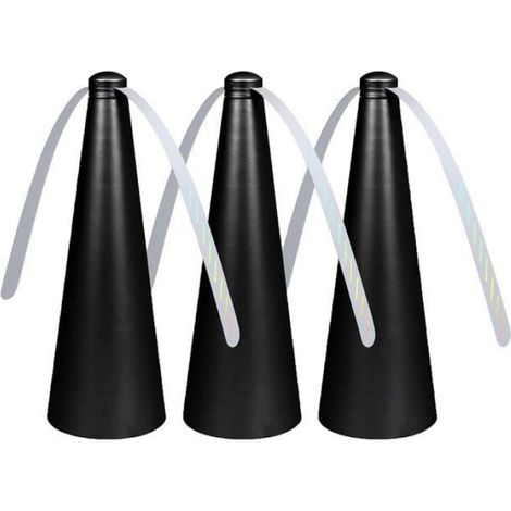 Ventilateur Anti-Mouches - Fonctionnement Par Lumière Interférente - Pour Table Extérieure et Pique-Nique - Lot de 3 (1/4)