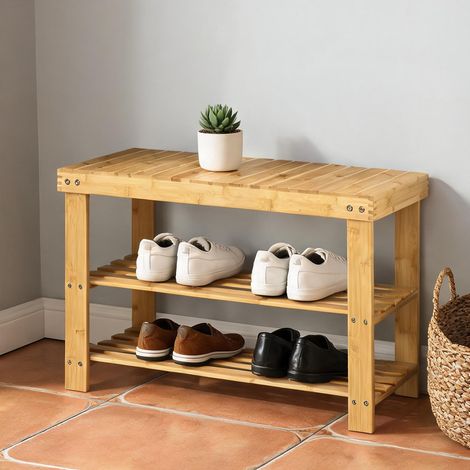 Console coloris natural bois finish en bambu 70 x 28 x 45 cm (1/5)