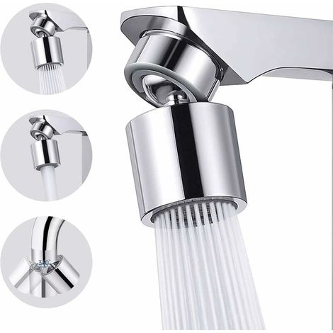 360° Swivel Dual Function Faucet Aerator, M22/M24 Water Saving Faucet Aerator, Filter Faucet Extension, Multifunctional Adjustable Kitchen Faucet Nozzle Sprayer (1/5)