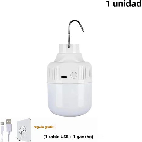 Lampe LED extérieure rechargeable USB (80 W, 1 pièce) avec crochet (1/5)