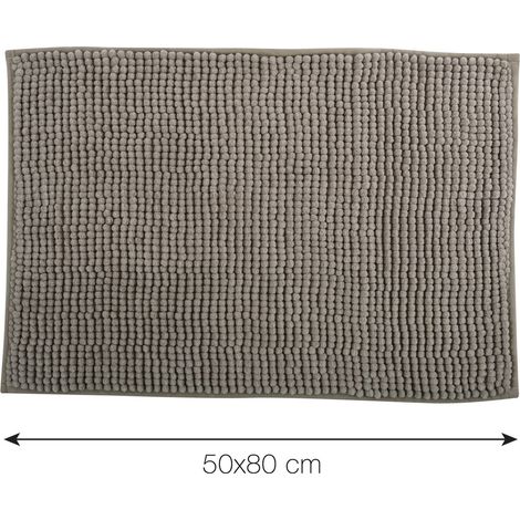 Alfombra de baño CHENILLE Microfibra 50x80cm Beige MSV