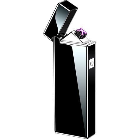 Lighter Électrique - Plasma Sans Flamme - Rechargeable USB - Résistant au Vent - Pour Camping Randonnée Extérieur - 1 Pièce (1/5)