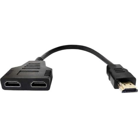 HDMI-kompatibler Y-Splitter, HD 1080p-Stecker auf zwei Buchsen