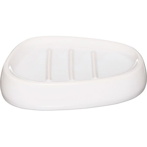 Jabonera Porcelana Blanco Violeta (1/2)