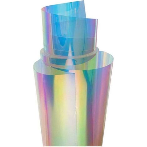 Film adhésif caméléon pour vitres, effet verre irisé, décoration intérieure à faire soi-même (1/4)