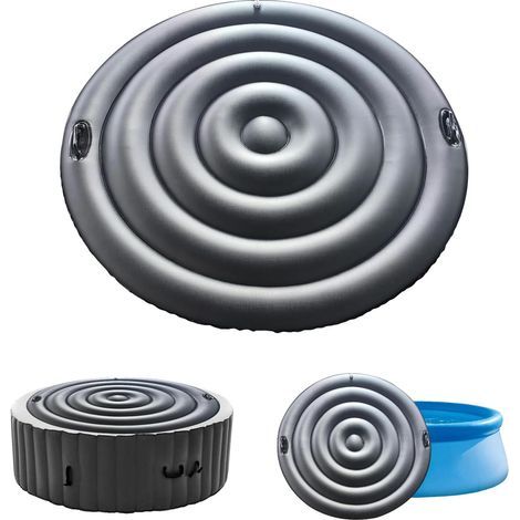 Spa Cover, Round 135CM, PVC, With Handle, For Outdoor Hot Tub (1/5)