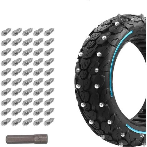 Winter anti-slip tire studs for bicycles, wear-resistant, 50 pieces, for electric scooter tires, snow tire studs (1/5)