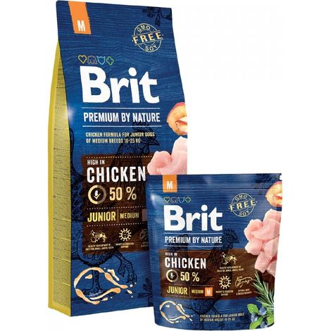 BRIT PREMIUM BY NATURE JUNIOR M 3 G ADULTE POULET (8595602526321) (1/3)