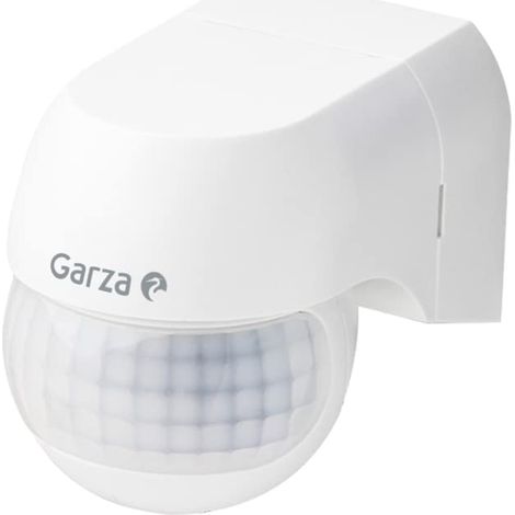 Garza 430068 power-detector di movimento a infrarossi da parete Mini, speciale per esterni, angolo di rilevamento 180 °, colore, bianco (1/5)