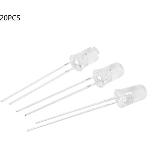 Diode Électroluminescente Led 5mm Rgb Clignotante - Composant Électronique Pour Bricolage Et Industrie - Lot De 20 Pièces (1/5)