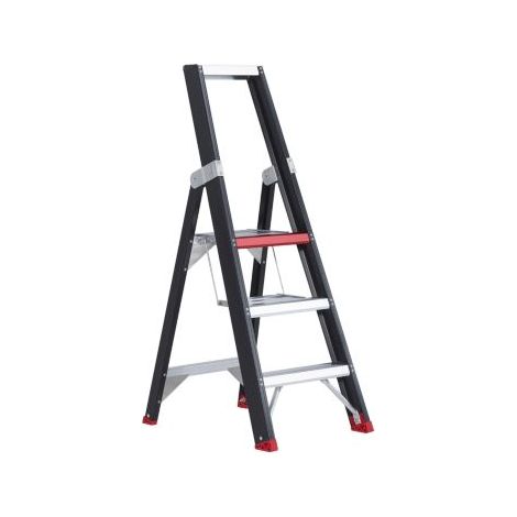 Altrex Taurus einseitig begehbare Stufenstehleiter TGB 3 Stufen (1/5)