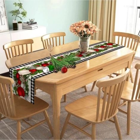 Chemin de Table - Noël - Rectangulaire - Polyester - 33x183CM (1/4)