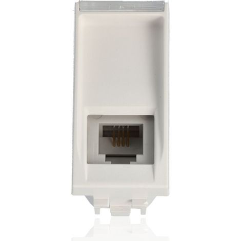 BTicino N4258/11N Living Light connettore telefonico bianco RJ11