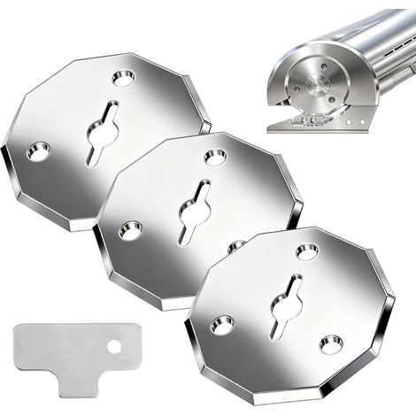 Lot de 3 disques à tronçonner électriques en acier allié, pour carton Lot de 3 disques à tronçonner en acier allié, coupe précise, pièces de rechange pour carton, tissu épais, cuir, maison, Schn (1/4)