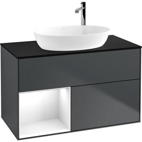 Villeroy & Boch meuble sous lavabo Finion F89 F892GFHG (1/2)