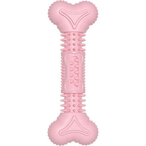 Jouet à mâcher pour chien – Caoutchouc naturel doux, idéal pour le nettoyage dentaire des chiens moyens et petits (poudre de fleur de cerisier) (1/5)