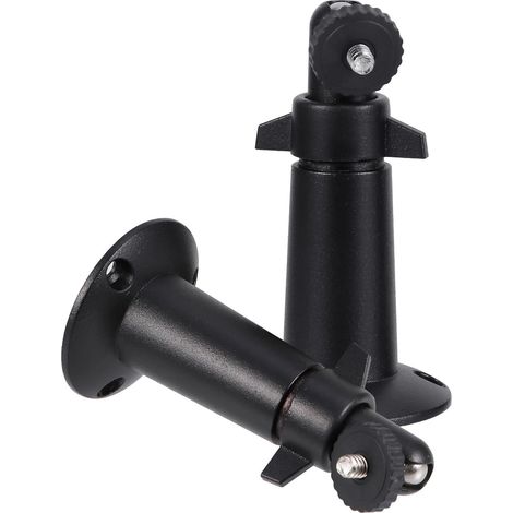 Support mural Healeved en alliage d'aluminium noir (lot de 2) pour caméras surveillance, sécurité