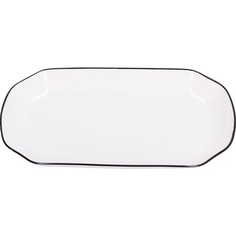Assiette plate de 30 cm (12 pouces) et 550 ml (550 ml) en céramique blanche, idéale pour les nouilles, les soupes et le poisson. Vaisselle de cuisine pour restaurant. (1/5)