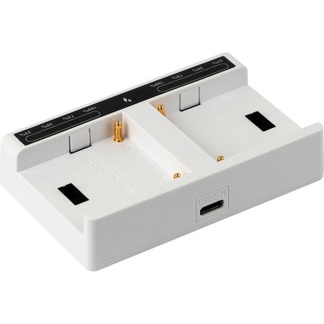Double Intelligent Chargeur de Batterie USB 36W PD USB-C Super Fast 2 canaux Station de Charge Compatible avec NP-F550 NP-F570 Caméscope/Batteries vidéo/Moniteur (1/5)
