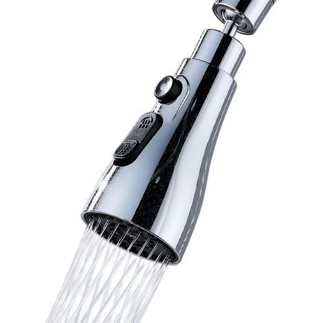 Kitchen faucet shower head – Rotating, adjustable – Three modes – (Silver)High quality enhances quality of life. (1/5)