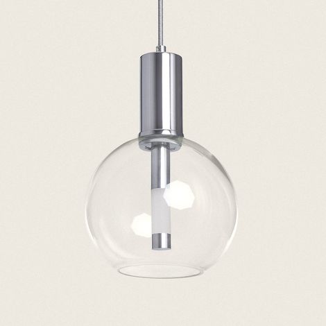 LED Pendelleuchte 5W Metall und Glas Ludvika Chrom