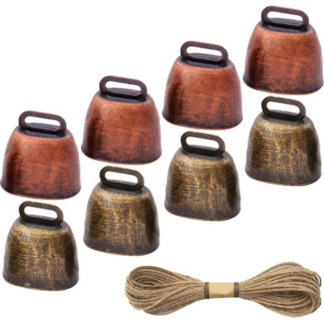 Lot De 2 Cloches Métalliques Pour Cheval Bœuf Chien Apprentissage De La Propreté Sifflet Pour Trayeuse De Chèvre Corne De Tasse Bruyante Collier Pour Chat Et Chien Cloche (1/5)