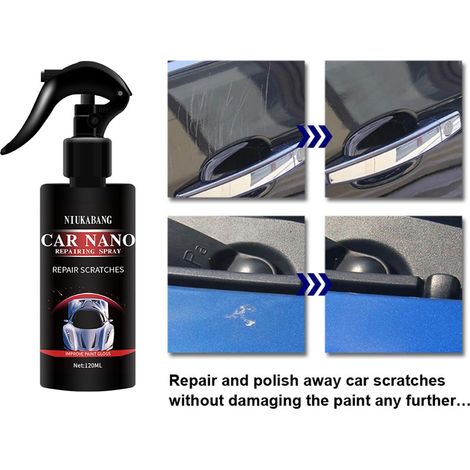 Spray Nano Réparation Voiture 120ml Céramique Anti-Rayures Liquide Hydrophobe Anti-Oxydation Vernis Lustrant Verre (1/5)