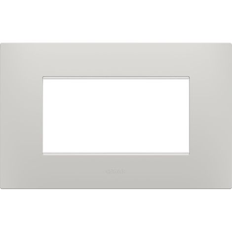 PLAQUE EGO RECTANGULAIRE 4P ARGILE GEWISS GW16004CY