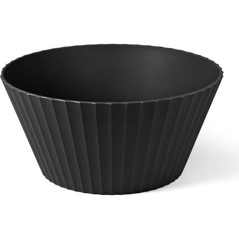 Bol Neptune L Carbon Black Ø 25 cm - Saladier multifonction cuisine table - Fabriqué en Italie (1/5)