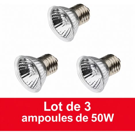 Lampe chauffante d'élevage pour poussins, accessoire 3 lampes chauffantes 50W à émission thermique directionnelle, 500 g – Livraison gratuite