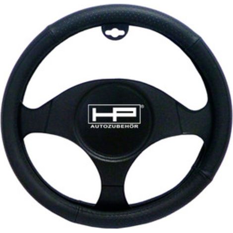 HP Autozubehör Lenkradbezug (Ø x H) 40.5 cm x 3.5 cm Echtleder Schwarz 37 - 39 cm