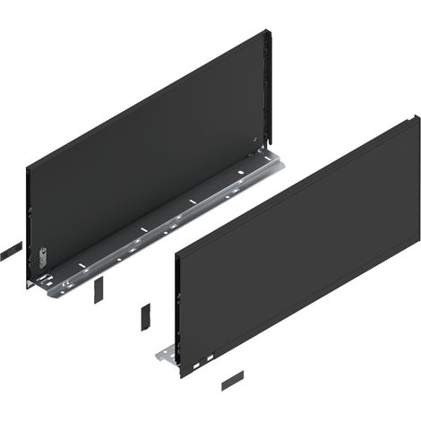 BLUM LEGRABOX pure Zarge Höhe F, NL 550, Carbonschwarz (1/4)