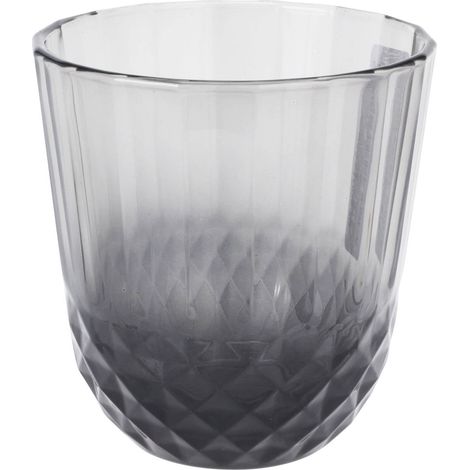 Trinkglas aus grauem Glas, 345 ml