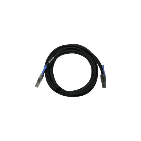 QNAP CAB-SAS30M-8644 Serial Attached SCSI (SAS)-Kabel 3 m Schwarz, Metallisch