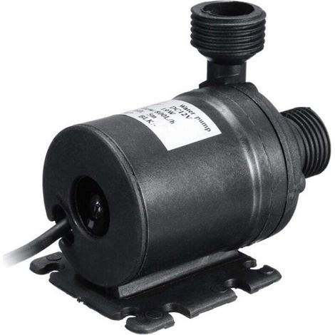 DC12V 5M 800L/H Pompe Submersible Haute Performance à Faible Bruit Buse 4 Points Pompe à Courant Continu Sans Balai, Câble 50 Cm