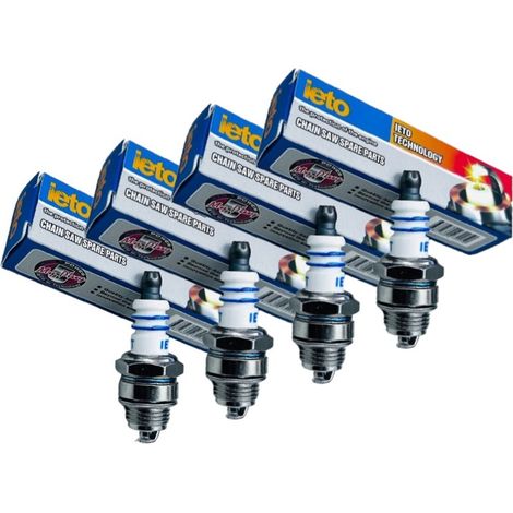 Candela per motosega tagliaerba decespugliatore L7T a 2 TEMPI kit da 4 PEZZI (1/3)