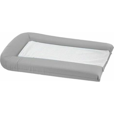 DOMIVA Matelas a langer pvc gris perle + 2 eponges