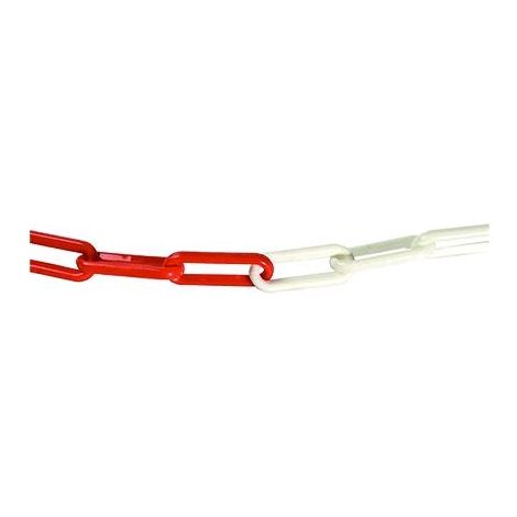 Catena Segnaletica Acciaio Bicolore Bobina Mt 30 Bianco/Rosso