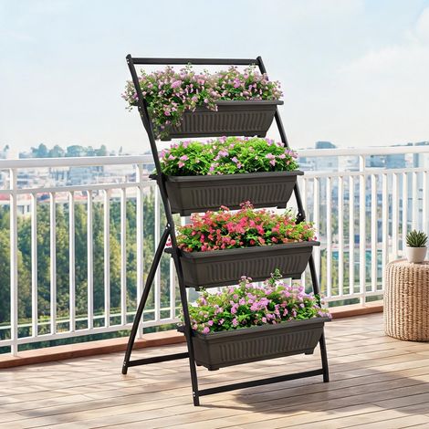 Porte-plantes 4 niveaux 79 x 76 x 162 cm (1/5)