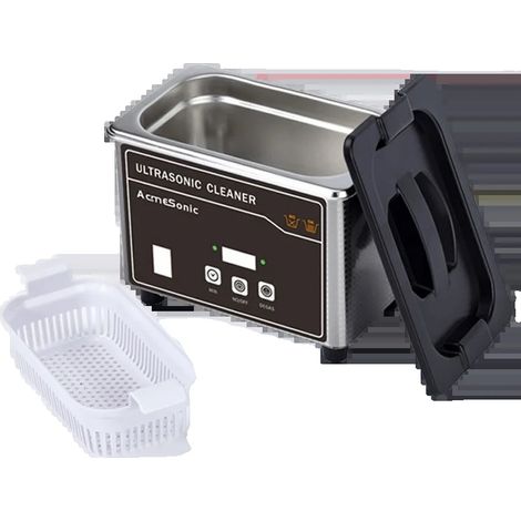 Ultraschallreiniger, 800 ml Fassungsvermögen, 35 W Leistung, Schwarz (1/2)