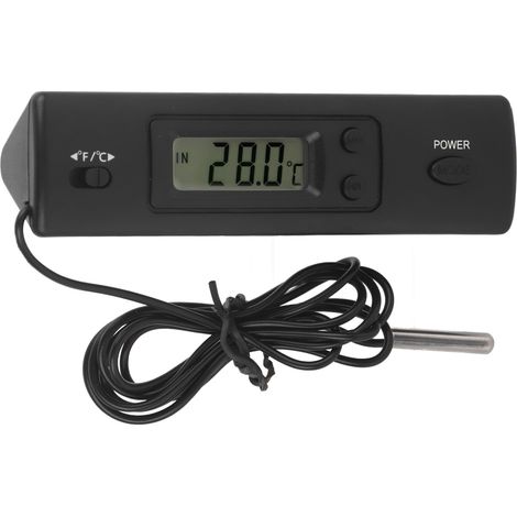 Thermomètre électronique numérique LCD avec sonde et capteur de température câblés pour réfrigérateur (1/5)