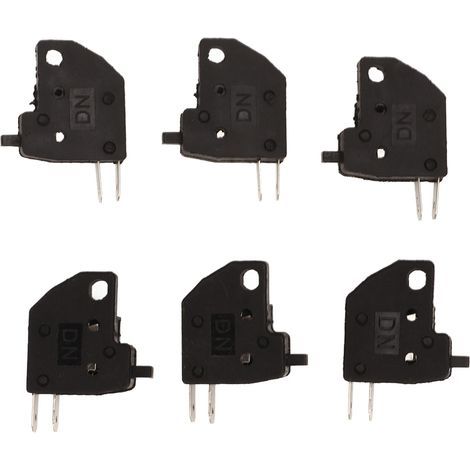 6PCS Interrupteur de Feu Stop Moto Sensible Compact Léger Noir Remplacement pour Suzuki GY6 (1/5)