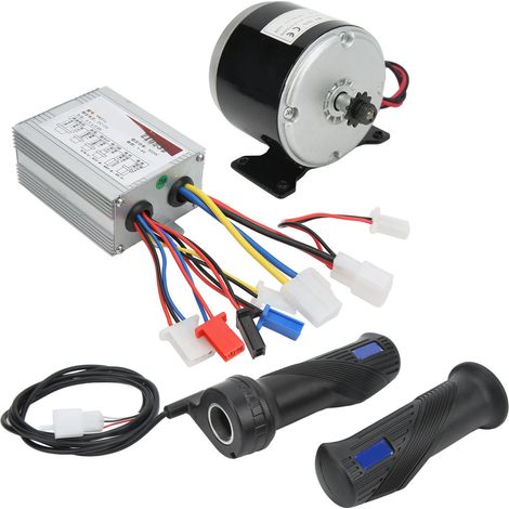 Variateur de vitesse 12V 350W pour moteur électrique DC, contrôleur 28A 2700 tr/min, poignée d'accélérateur, kit pour kart, trottinette électrique et moto (1/5)