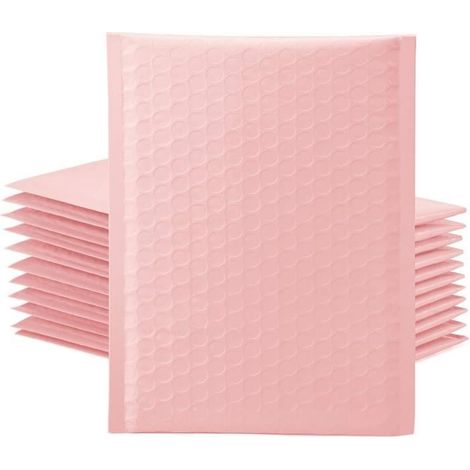 50 paquets d’ enveloppes à bulles pour CD, Bijoux ,Cosmétique, enveloppes rembourrées auto-scellantes et doublées à bulles,1518cm (1/4)