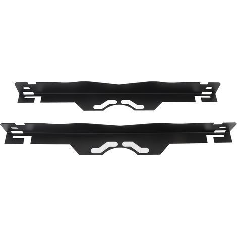Plaques d'alignement des roues en acier inoxydable, avec trous de suspension, pour voitures, camions et SUV, noires.