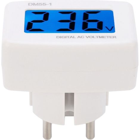 Voltmètre numérique CA, voltmètre et ampèremètre pour l'énergie domestique DM55‑1 (1/5)