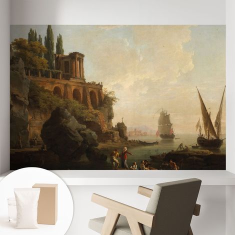 Papier peint décoratif avec colle pour salon, chambre à coucher et bureau – Design moderne et facile à poser Scène marine 104x70 cm (1/5)